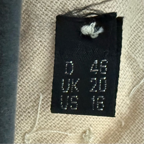 Vintage Signé Danish Boho Dress Tiered Beaded Sz L - Picture 12 of 15